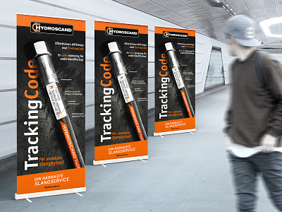 Hydroscand Rollups advertising banner concept event fitting hose mockup roll up rollup tracking code