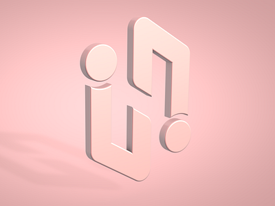 H-logo 3d brand c4d cinema4d concept creative identity logo mark render