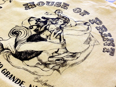 House of Print: Mermaid Canvas Tote