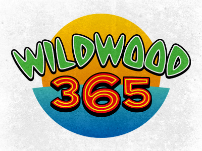 Wildwood 365 Logo doo wop logo neon sunset wildwood