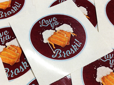 Broski Stickers