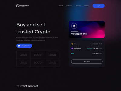 Crypto Landing crypto figma free landing