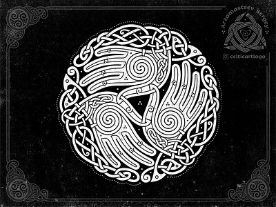 the Oath - triskelion hands knotwork by Sergey Arzamastsev on Dribbble