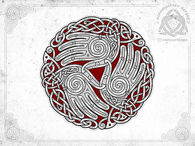 the Oath - triskelion hands knotwork