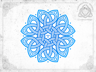 Snowflake knotwork branding celtic celticartlogo design graphic design illustration irish irish dance knot knotwork logo ornament snowflake winter