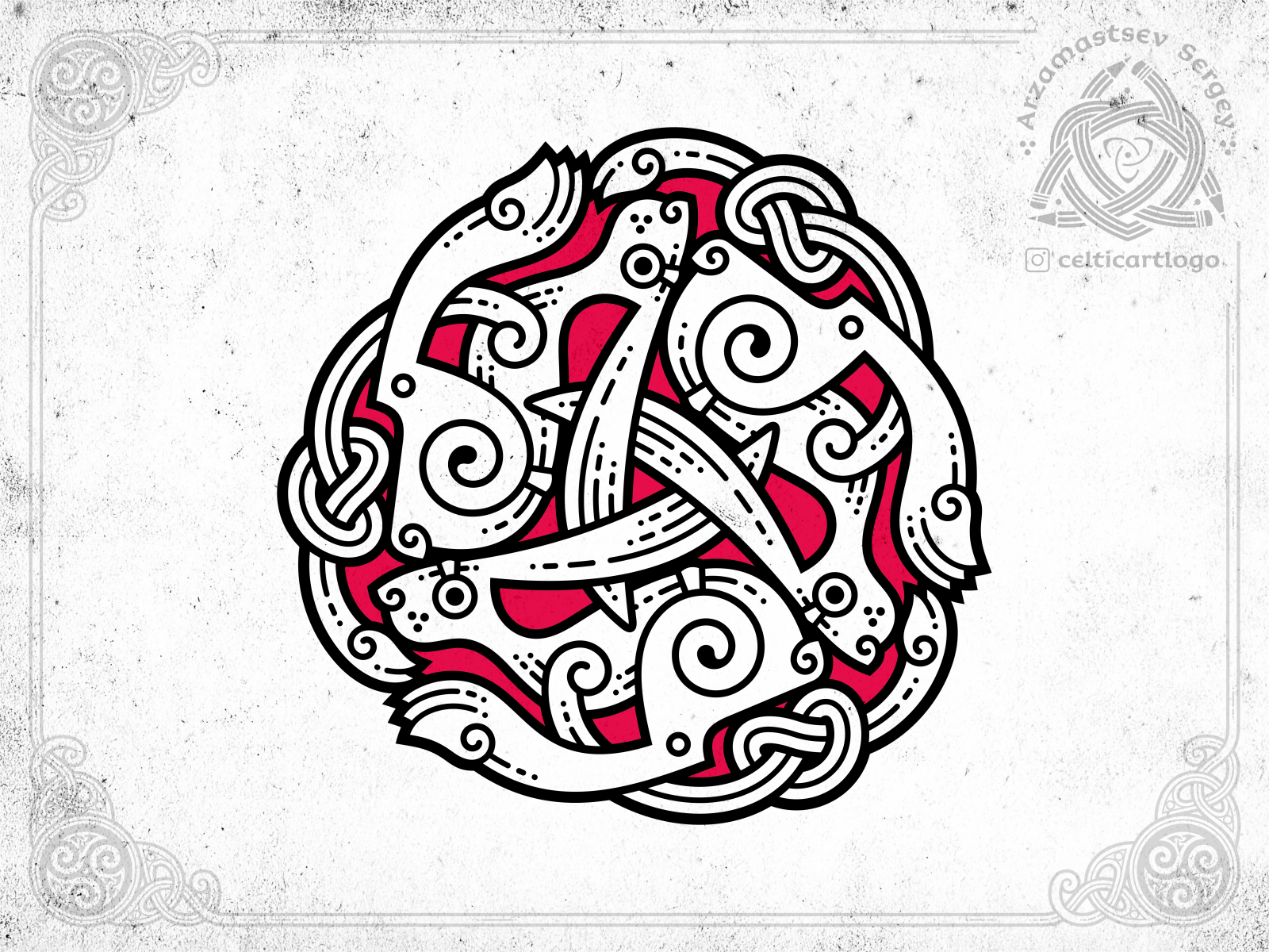 Rabbit triskelion 2023 by Sergey Arzamastsev on Dribbble