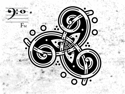 Celtic Bass Clef bass celtic celtic clef clef knot music ornament