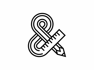 Pencil Ruler Ampersand