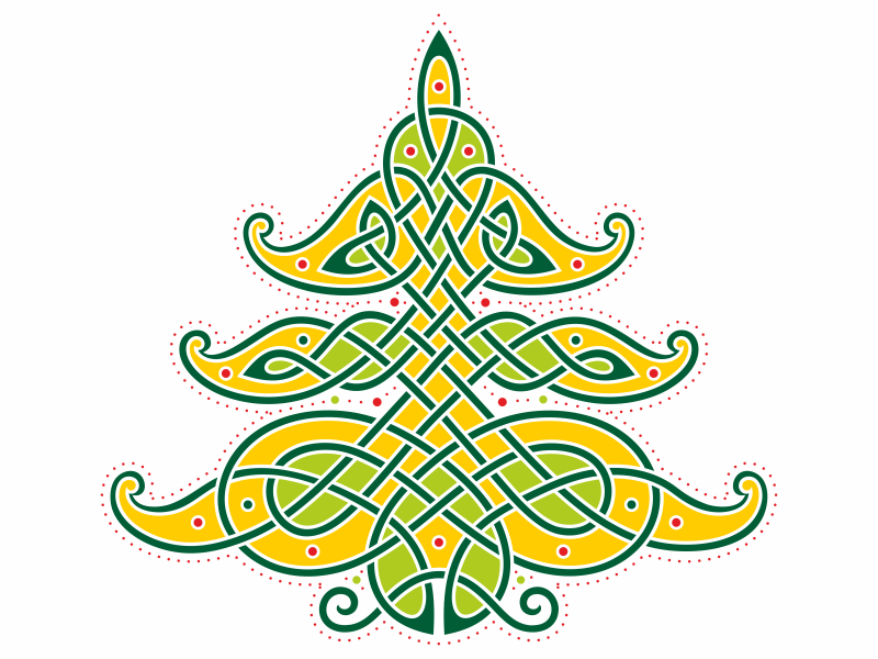 Celtic Christmas Tree by Sergey Arzamastsev on Dribbble