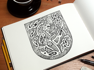 Talisman Studio of Irish Dance arms celtic dance irish krasnoyarsk lion pencil sketch studio talisman