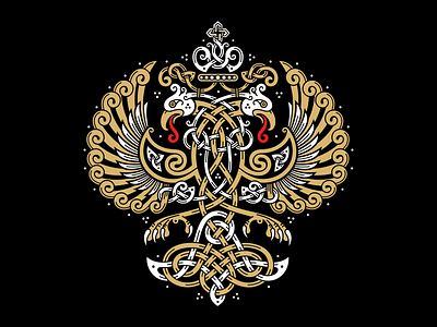 Celtic Two Headed Eagle bird celtic coatofarms eagle russia