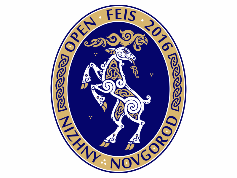 Nizhny Novgorod Open Feis 2016 \ Celtic Deer олень animal deer emblem ornament knot feis dance irish celtic nizhnynovgorod