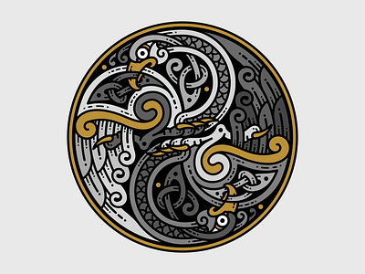 Celtic birds birds celtic irish kells knot ornament