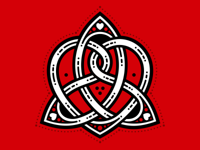 Celtic Heart And Trikvetra celtic heart irish love trikvetra valentineday
