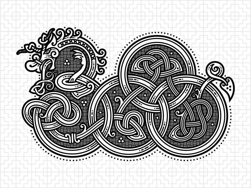 Celtic dragon 3000 by Sergey Arzamastsev on Dribbble