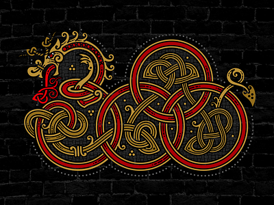 celtic dragon wallpaper