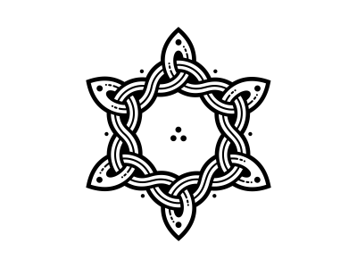 Celtic Triquetrium celtic irish ornament star trikvetr