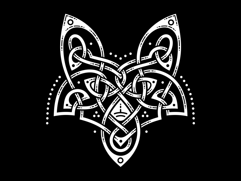 Awesome celtic fox tattoo design  Tatoo Tatuagem de lobo Tatuagens  aleatórias