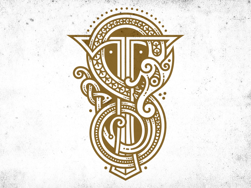 ST Celtic monogram by Sergey Arzamastsev on Dribbble
