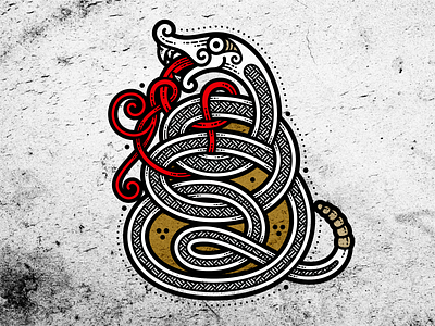 Rattlesnake celtic nord rattlesnake reptile snake viking