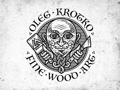FINE WOOD ART art celtic emblem fine wood