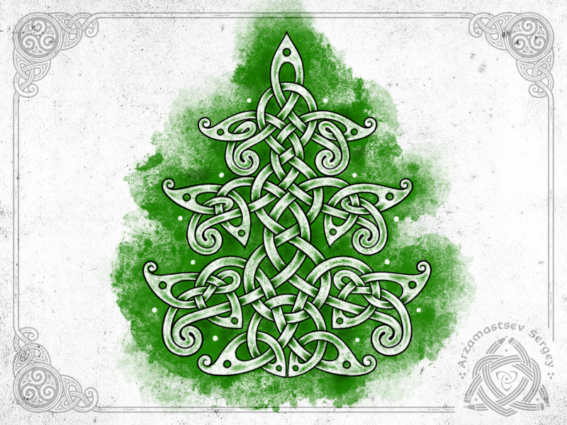 celtic light up tree