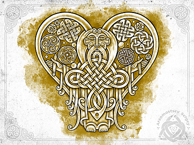 International Day Of Celtic Art 2019 artist celtic celtic art design illustration irish knot knotwork old man ornament pen pencil procreate sketch