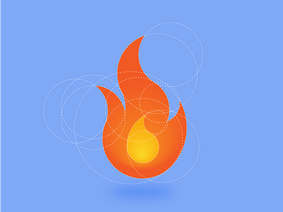 Daily Logo Challenge - Day 10 Flame branding dailylogochallenge design graphic design icon illustration logo logomark rupal designs rupal.design