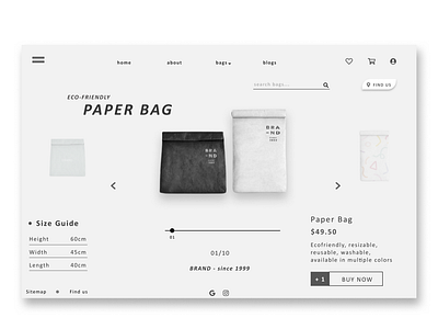 Ui shot for eco-friendly paper bag 👇