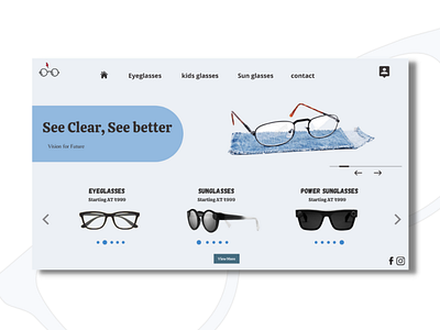 UI concept for online shopping of lenses 👇💻