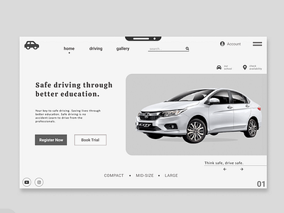 UI shot for driving school 👇