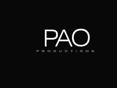 PAO Productions design logo