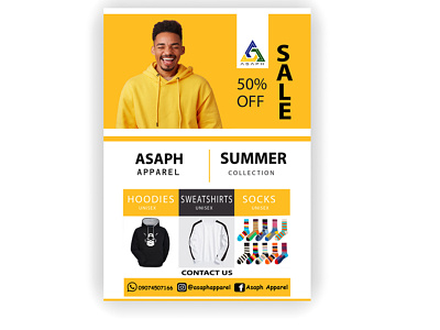 ASAPH Apparel AD branding design