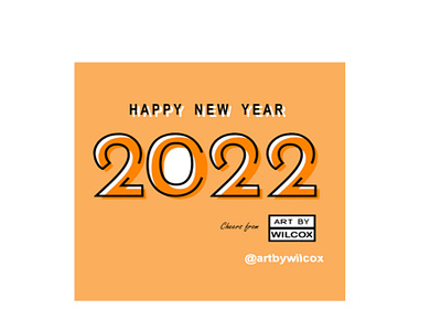 Happy New Year 2022 branding design