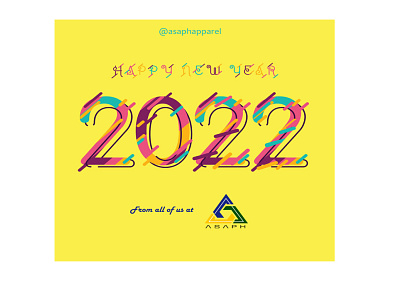 Happy New Year 2022 branding design