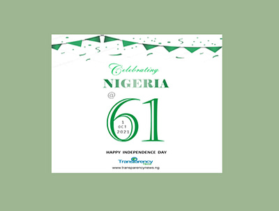 Nigeria at 61 branding graphic design