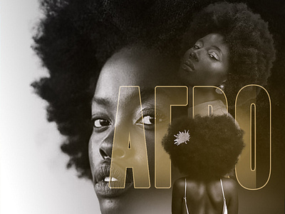 Afro branding design graphic design typography