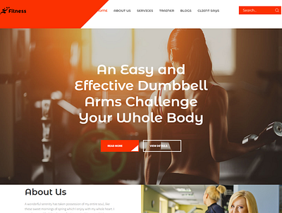 Gym Website. design elementor elementor pro elementor website gym website illustration logo responsive website webs website website design wordpress