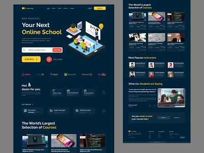 E-Learning Landing Page - Online School