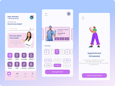 Braw Apps Clinic Concept 3d animation branding graphic design logo medical motion graphics ui ux