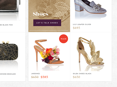 KOTUR – Category Showcase clothes design e commerce gold sale shoes web