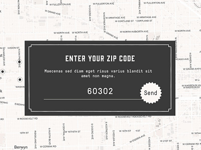 Finder/Zip Code Locator finder map typography web