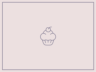 Cupcakes Icon birthday cupcake dessert icon illustration line pink thin