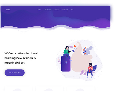 Land landing page