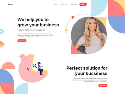 Landing Page Interface Design