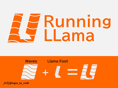 Running Llama boat logo branding design graphic design icon llama llama logo logo