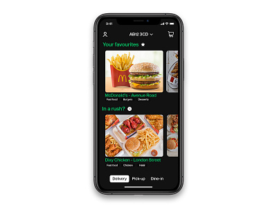 Uber Eats App UI/UX app design ui ux