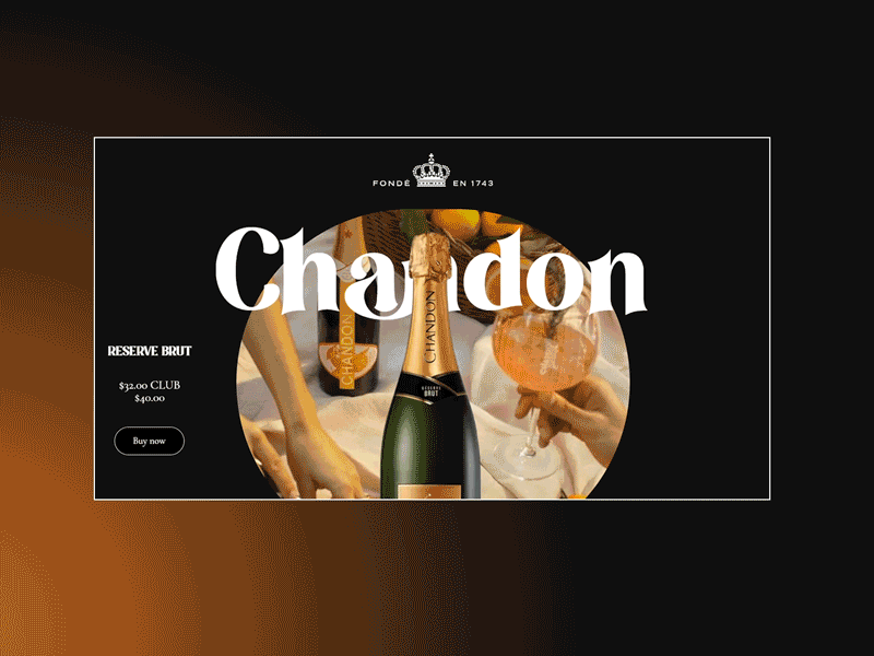 Chandon – website concept animation branding design ecommerce graphic design landing page minimal minimalism motion graphics online store redesign shop tilda ui ux web web design website wine