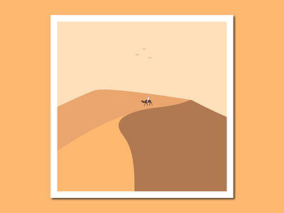 Camel in the desert