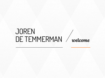 Portfolio Landing Page black entrance grey landing page orange pattern portfolio simple white